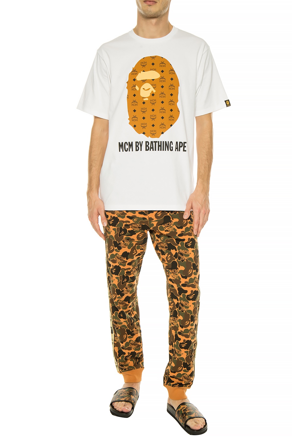 セール A BATHING APE - MCM × BAPE® BY BATHING TEE グリーンの通販